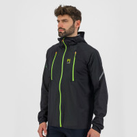 Běžecká pánská outdoorová bunda Karpos Lavaredo Rain černá/zelená