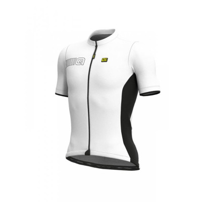 Letní cyklistický pánský dres Alé Cycling Solid Color Block bíly