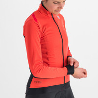Zimní cyklistická bunda dámská Sportful Fiandre Medium červený grepfruit