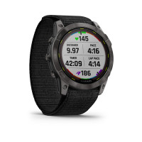 Enduro 2, Sapphire Solar, Carbon Gray DLC Titanium. Black UltraFit Nylon strap_alt607440