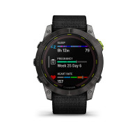 Enduro 2, Sapphire Solar, Carbon Gray DLC Titanium. Black UltraFit Nylon strap_alt607450