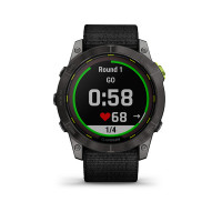 Enduro 2, Sapphire Solar, Carbon Gray DLC Titanium. Black UltraFit Nylon strap_alt607451