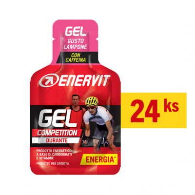 ENERVIT Gel s kofeinem - malina - krabička 24 ks