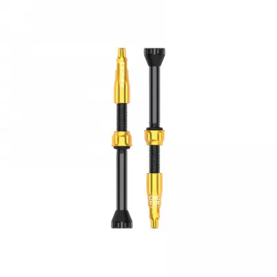 Bezdušový ventil Lezyne CNC TLR VALVE 60mm zlatý