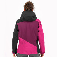 Ružová/čierna dámska zimná outdoorová bunda Karpos Marmolada