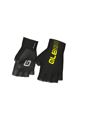 Letní cyklistické rukavice Alé Sunselect Crono Glove černé/žluté