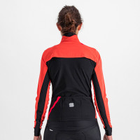 Zimní cyklistická bunda dámská Sportful Fiandre Medium červený grepfruit