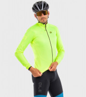 Letní cyklistická pánská bunda Alé Guscio Light Pack Ale fluo žlutá