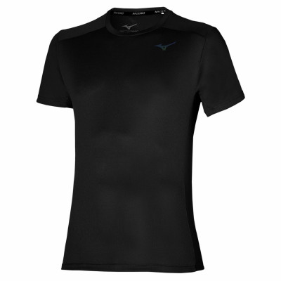 Bežecké tričko pánske Mizuno Two Loops 8 Tee čierne