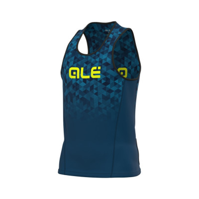 Letní běžecký dres Alé Running Triangle modrý