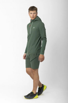 Gyljen Waffle Hoodie MS, Forest Green 3XL