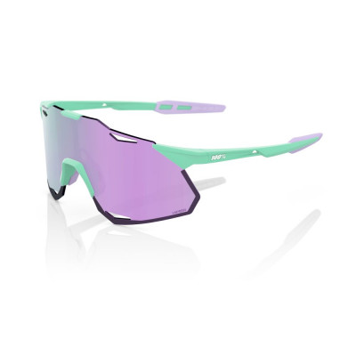 Cyklistické brýle 100% HYPERCRAFT XS - Soft Tact Mint - HiPER Lavender Mirror Lens