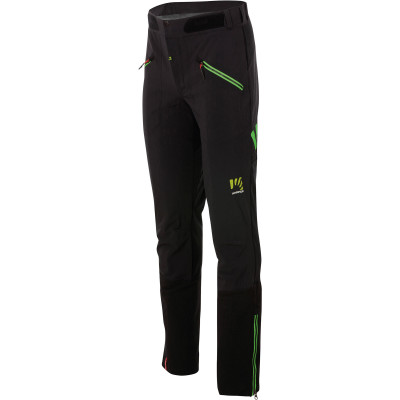 Outdoorové kalhoty pánské Karpos K-PERFORMANCE MOUNTAINEER černé/fluo zelené