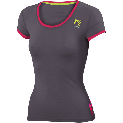 Outdoorové tričko dámské Karpos PROFILI LITE tmavě šedé/růžové