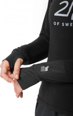 Krokfors Merino Long Sleeve Top LS, Black XXL