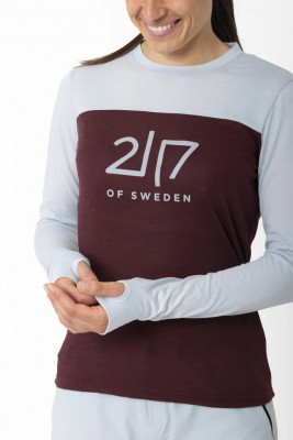 Krokfors Merino Long Sleeve Top LS, Wine Red XXL