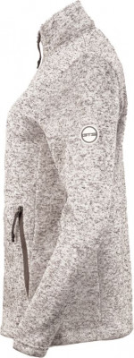 LADY JACKET KNITTED FLEECE, Light Grey