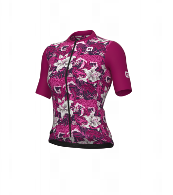 Letní cyklistický dámský dres Alé Cycling PR-E Hibiscus fialový