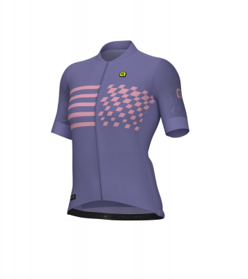 Letní cyklistický dámský dres Alé Cycling Play PR-E fialový