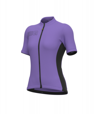 Letní cyklistický dámský dres Alé Cycling Solid Color Block Lady fialový