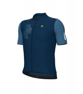 Letní cyklistický dres Alé Cycling Follow Me PR-E pánský bílý