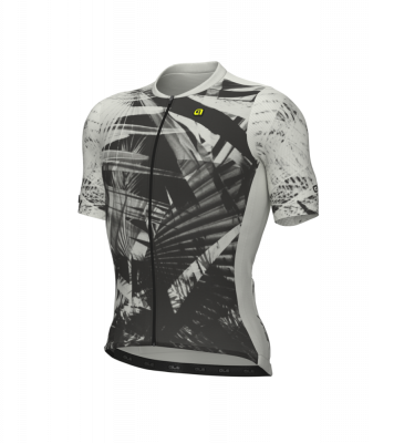 Letní cyklistický dres Alé Cycling Palm PR-E pánský černý/bílý
