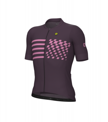 Letní cyklistický dres Alé Cycling PR-E Play pánský fialový