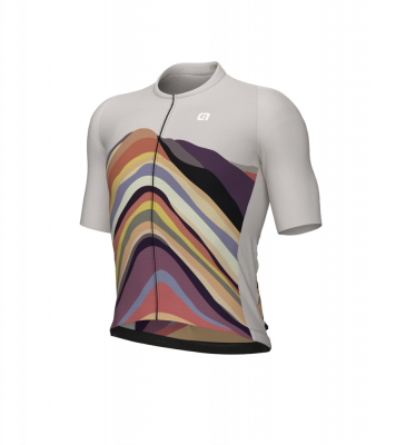 Letní cyklistický dres Alé Cycling PR-E Rainbow pánský hnědý