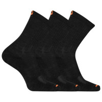 merrell ponožky MEA33564C3B2 BLACK CUSHIONED COTTON CREW (3 packs) black S/M