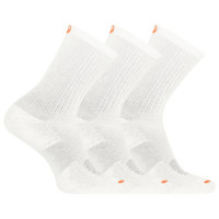 merrell ponožky MEA33564C3B2 WHITE CUSHIONED COTTON CREW (3 packs) white S/M