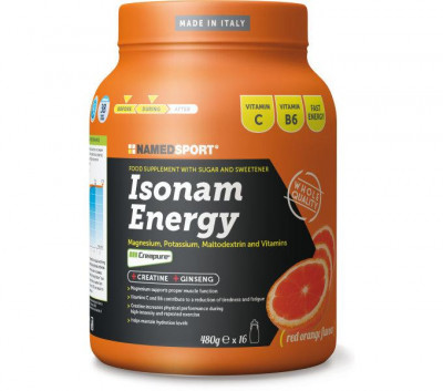 Izotonický nápoj NamedSport Isonam Energy pomeranč 480g