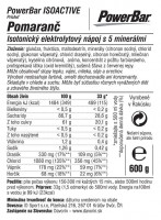 PowerBar IsoActive - izotonický športový nápoj 600g Pomaranč_alt0