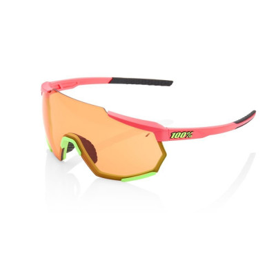 Cyklistické brýle 100% Racetrap Matte Washed Out Neon Pink, Persimmon Lens růžové
