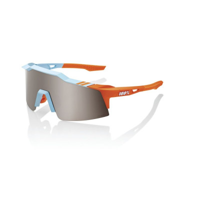 Cyklistické brýle 100% Speedcraft - Soft Tact Two Tone - HiPER Silver Mirror Lens