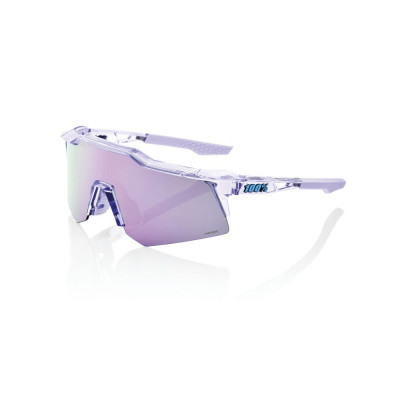 Cyklistické brýle 100% Speedcraft XS - Polished Translucent Lavender - HiPER Lavender Mirror Lens