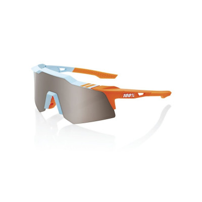 Cyklistické brýle 100% Speedcraft XS - Soft Tact Two Tone - HiPER Silver Mirror Lens