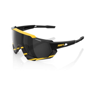 Cyklistické brýle 100% Speedtrap Soft Tact Hazard, Black Mirror Lens černé/žluté