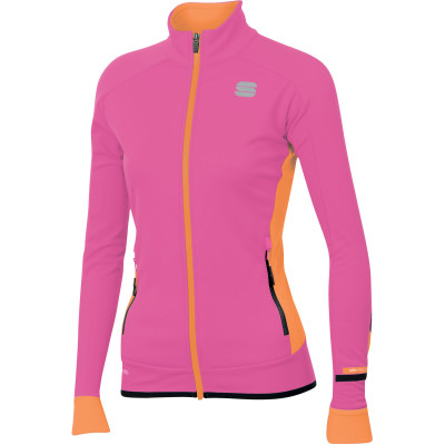 Bunda na běžky dámská Sportful Apex GORE-TEX INFINIUM růžová/oranžová/černá