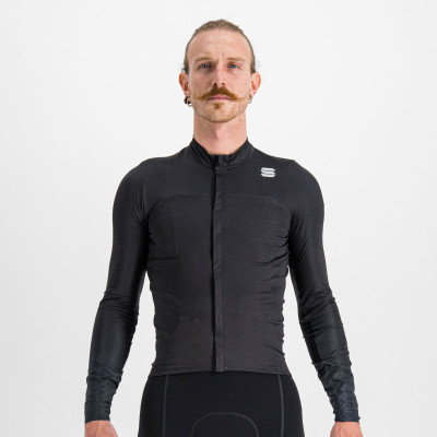 Zateplený cyklistický dres pánský Sportful Bodyfit Pro černý/modrý