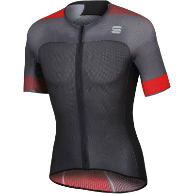 Letní cyklistický dres pánský Sportful BodyFit Pro Light černý/červený