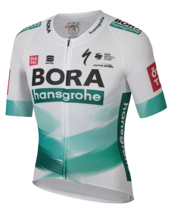 Letní cyklistický dres pánský Sportful BOMBER BORA Tour de France bílý/zelený