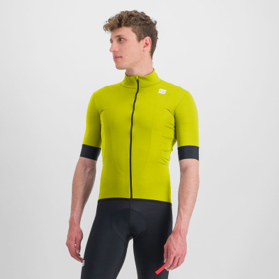 Cyklistická bunda s krátkým rukávem pánská Sportful Fiandre Light No Rain žlutá