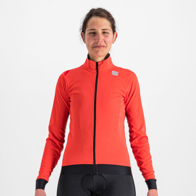 Zimní cyklistická bunda dámská Sportful Fiandre Medium červený grepfruit