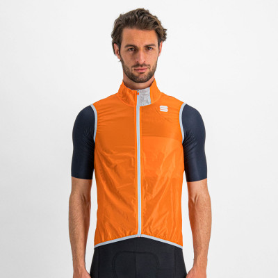 Cyklistická pánská vesta Sportful Hot Pack EasyLight oranžová