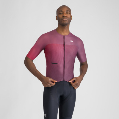 Letní cyklistický dres pánský Sportful Light bordó/červený