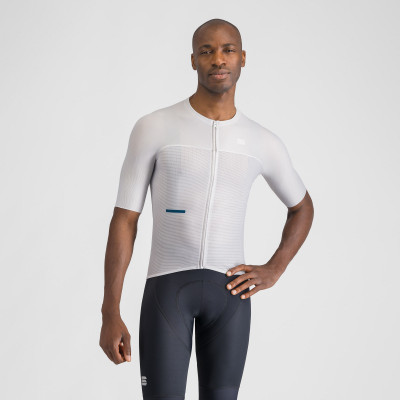Letní cyklistický dres pánský Sportful Light bílý/šedý