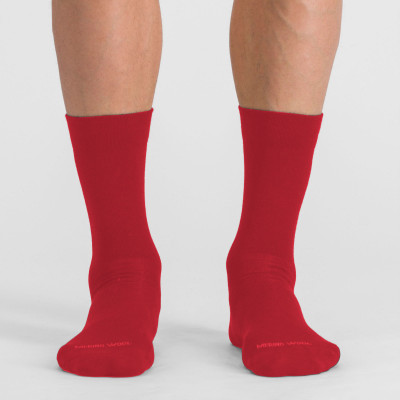 Zimní cyklistické ponožky Sportful Matchy Wool červené