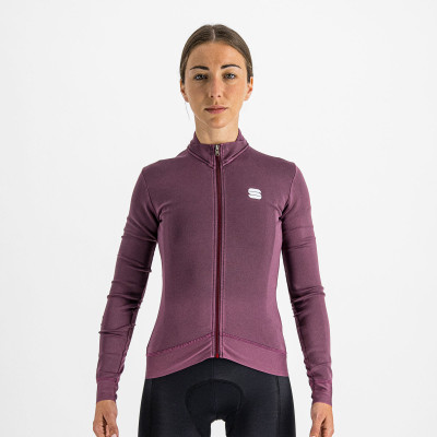 Cyklistický dres dámský Sportful Monocrom Thermal fialová