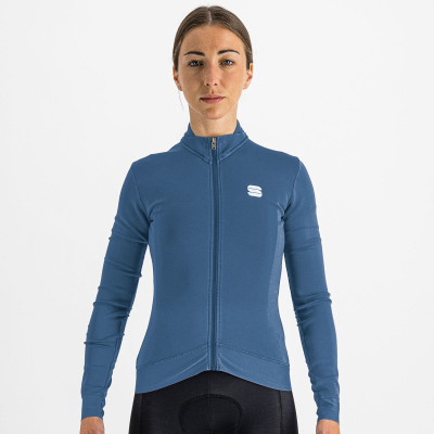 Cyklistický dres dámský Sportful Monocrom Thermal modrý