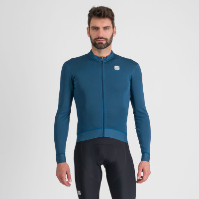 Zimní cyklistický dres pánský Sportful Monocrom Thermal modrý